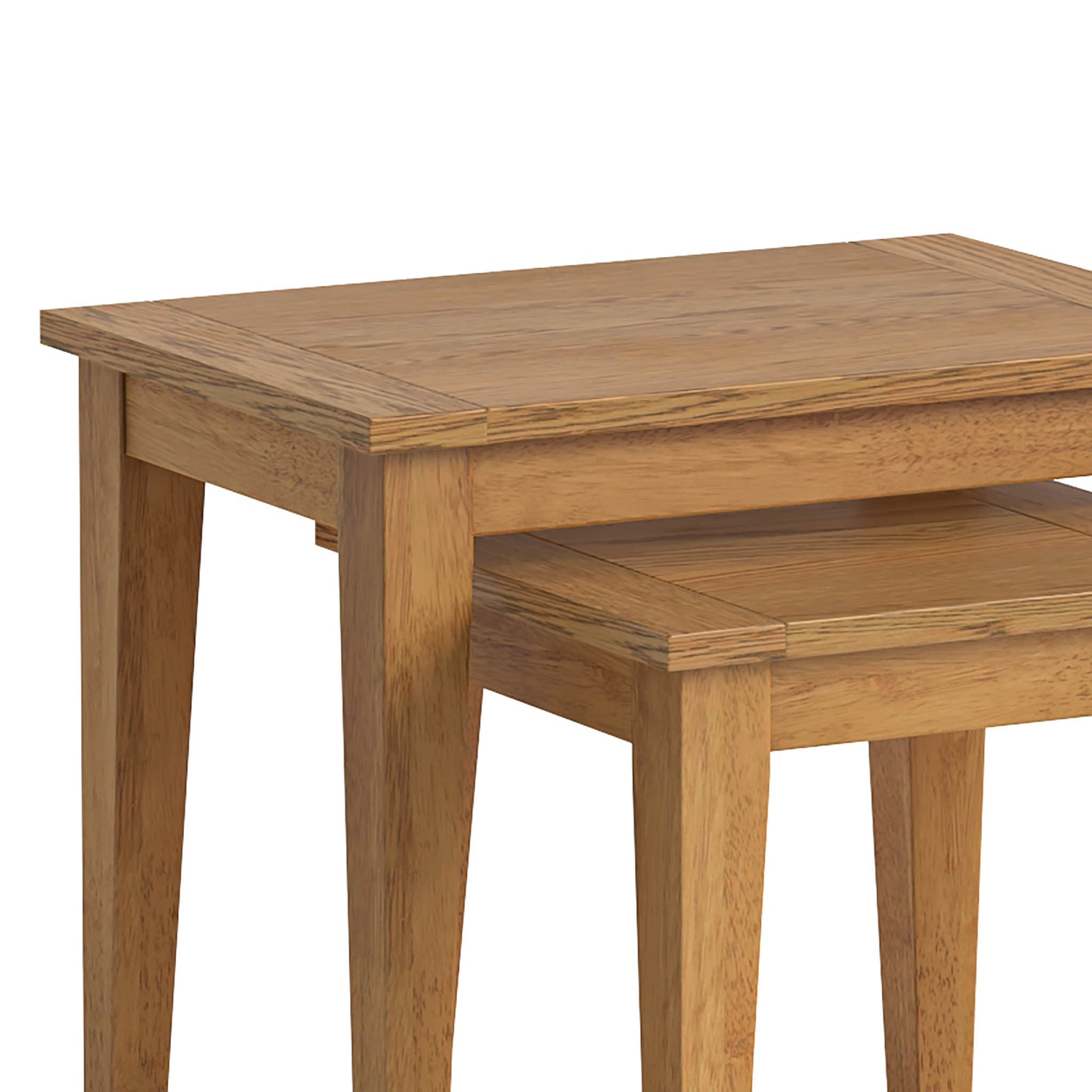Fran Oak Nest of Tables Set