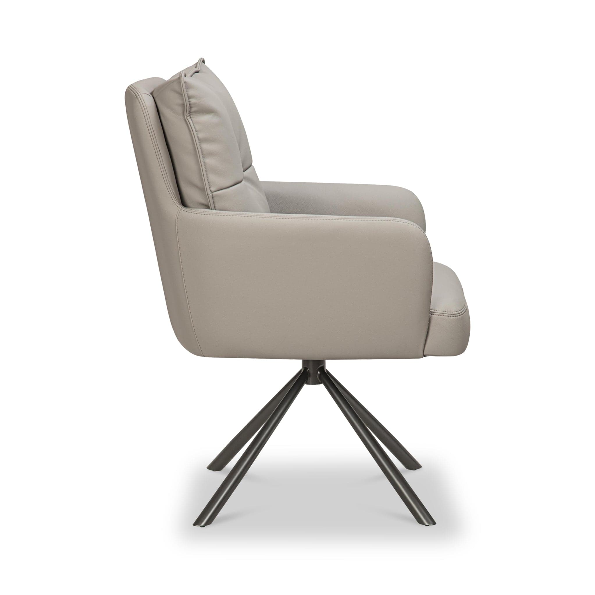 Sterling Faux Leather Swivel Dining Chair