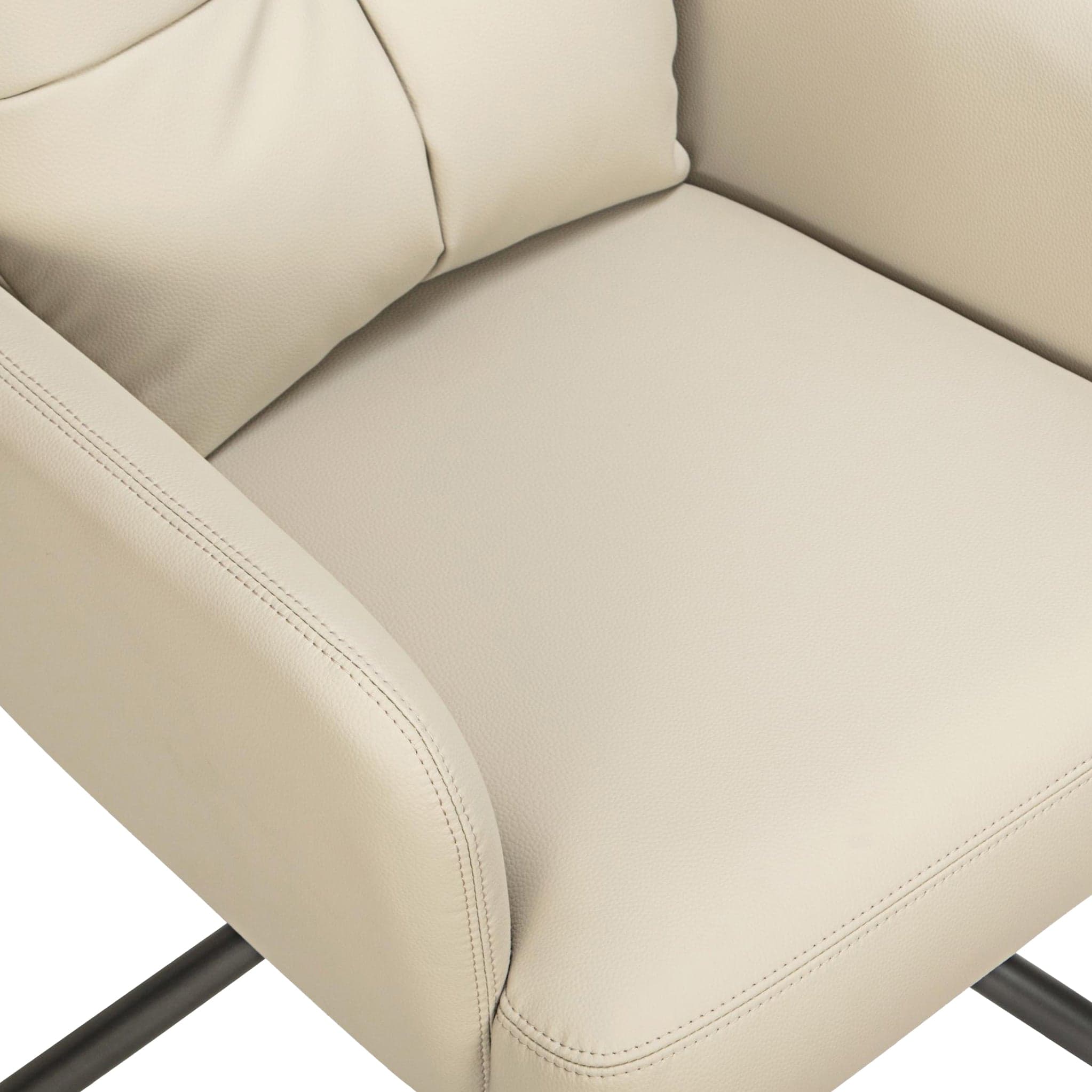 Sterling Faux Leather Swivel Dining Chair